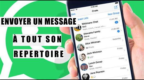Comment Envoyer Un Message à Tous Ses Contacts Whatsapp En Un Clic