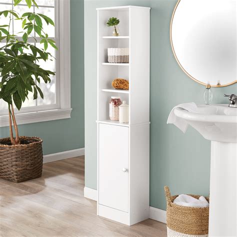 Narrow Bathroom Cabinet Maine Narrow Tall Freestanding Bathroom Cabinet With Product