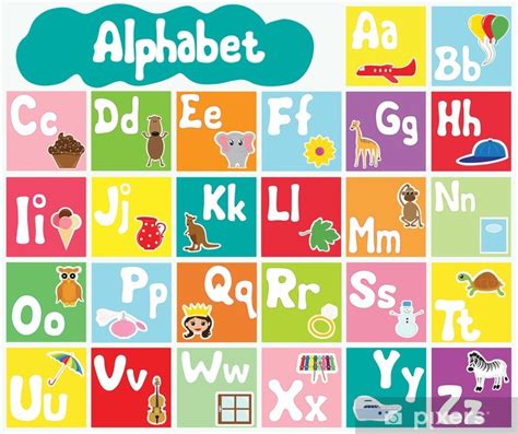 Poster Kids Alphabet Pixersuk