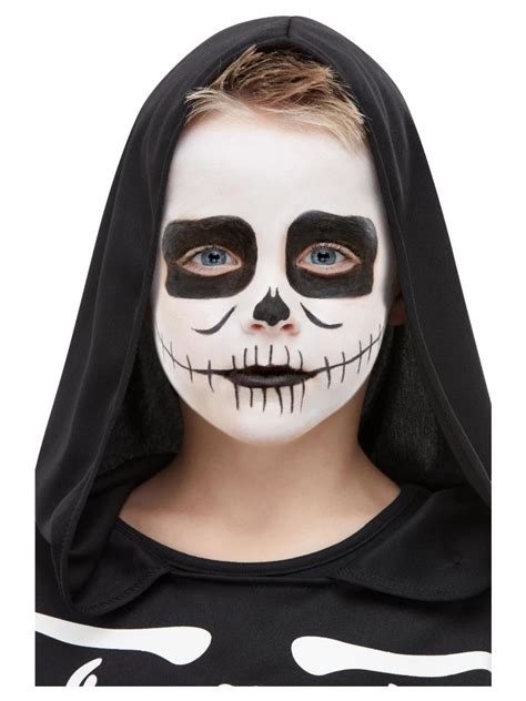 Black And White Skeleton Kit Unisex Halloween Makeup Costume Accessory
