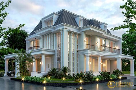 Desain rumah minimalis 2 lantai sederhana. Desain Rumah Hook Classic 2.5 Lantai Bapak Anas di Banten