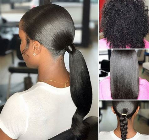 22 Sleek Ponytail Hairstyles For Black Hair Hairstyle Catalog