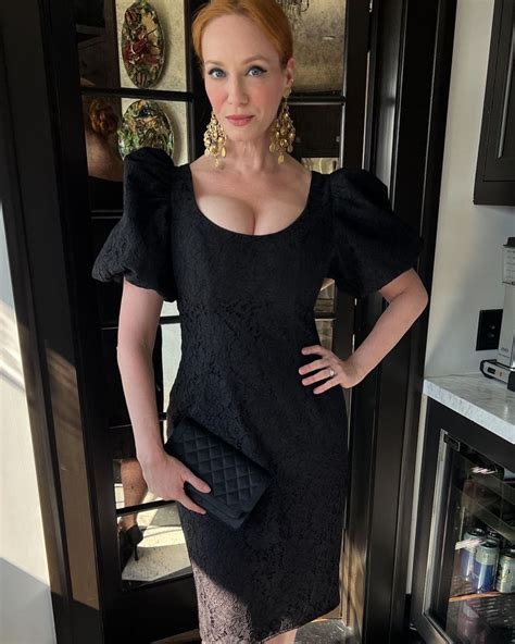 Christina Hendricks Hourglass Curves Have Fans Doing A Double Take In Tight Black Dress Hello