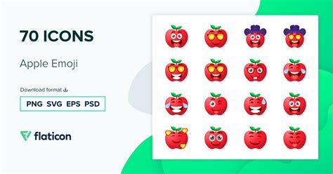 Apple Emoji Icon Pack Gradient Fill 70 Svg Icons