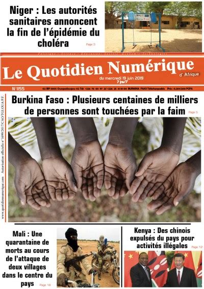 Burkina Faso Magazine Le Quotidien Numérique Dafrique 1155