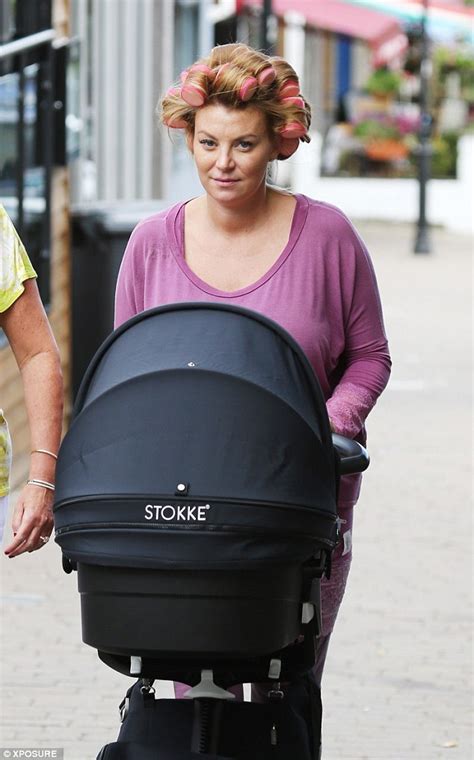 Billi Mucklow Rocks Curlers In Her Hair As She Takes Son Arlo For An