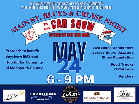May 24 | Main Street Blues & Cruise Night | Matawan, NJ Patch
