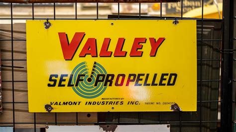 Valley Irrigation Single-Sided Porcelain Dealership Sign for Sale at
