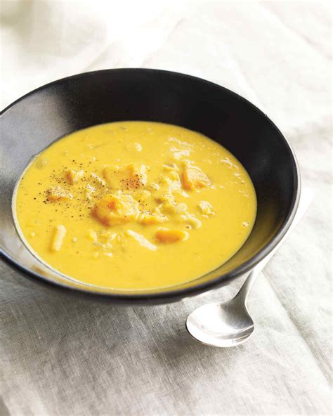 Corn And Butternut Squash Chowder Recipe Martha Stewart