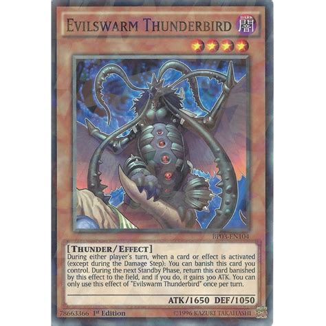 Yu Gi Oh Trading Card Game Yu Gi Oh Evilswarm Thunderbird