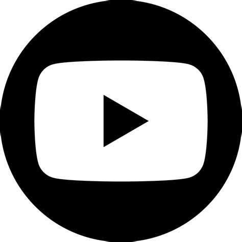Youtube Logo Black And White Vector