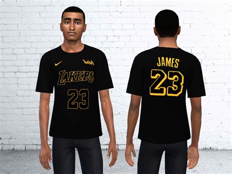 The Sims Resource Lakers Lebron James 23 T Shirt