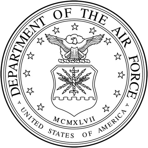 Free Printable Air Force Logo And Usaf Seal Color Book Pages