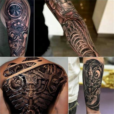 3d Biomechanical Tattoos Bio Robot Tattoo With A Lot Of Tiny Details