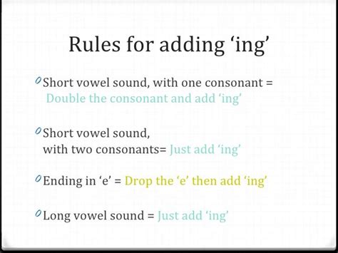 Rules For Adding Ing To Base Words Base Words Phonics Words