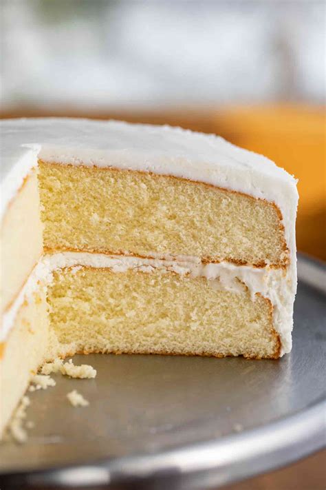 It is creamy, smooth, and rich. Easy Vanilla Cake - Dinner, then Dessert