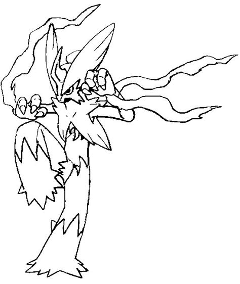 Coloriage Pokemon Legendaire Mega Evolution