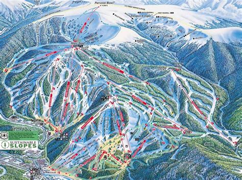 Winter Park Colorado Ski Map Cities And Towns Map