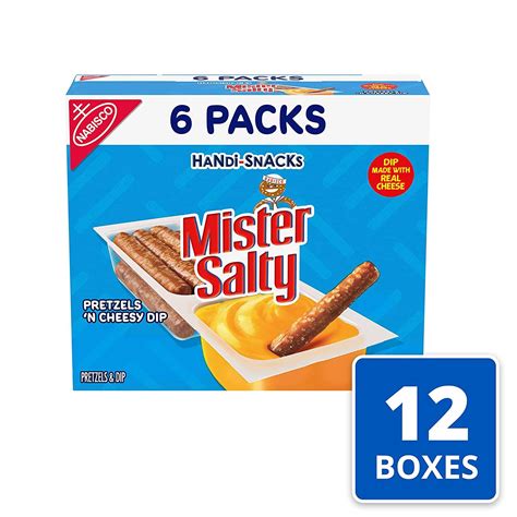 Mr Salty Pretzels N Cheesy Dip Snack Packs Boxes Of Snack Packs Total Packs