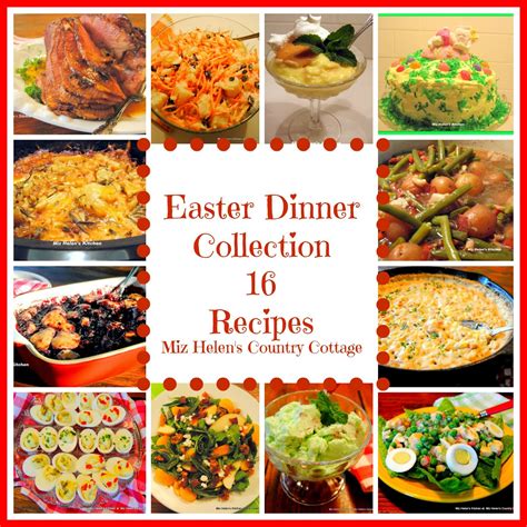 Easter is a time of feasting and the main course at an easter dinner is typically a ham or roasted lamb. Easter Dinner Recipe Collection
