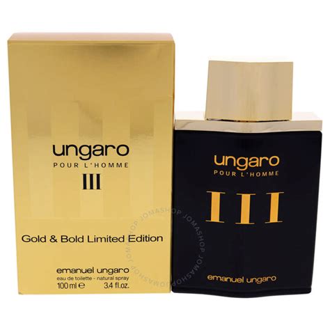 Ungaro Iii Gold And Bold By Emanuel Ungaro For Men 34 Oz Edt Spray