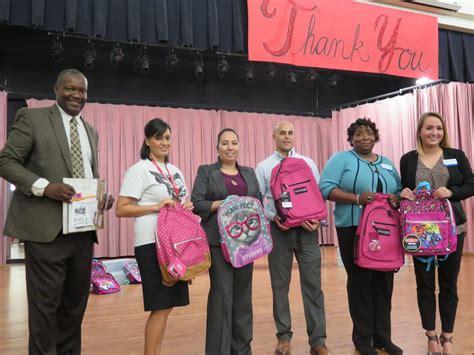 Lowe Elementary Students Receive Donated Backpacks Supplies From