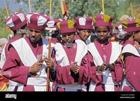 Timkat Festival In Lalibela Ethiopia Stock Photo Alamy