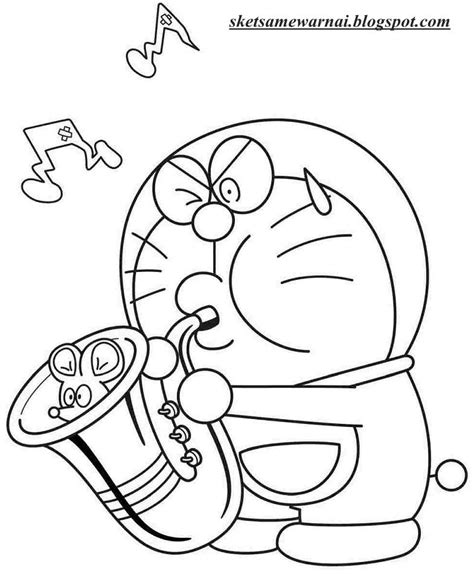 Gambar Sketsa Doraemon Radea