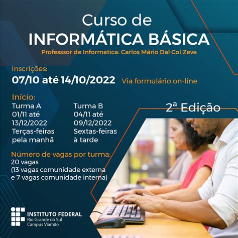 Campus Viamão Oferta Curso De Informática Básica Gratuito Para