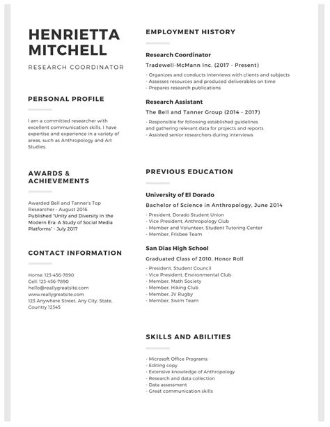 Customize 28 Academic Resumes Templates Online Canva