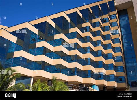 Modern Exterior Design Of Panorama Hotel Façade Havana Cuba Stock