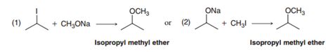Your Task Is To Prepare Isopropyl Methyl Ether By One
