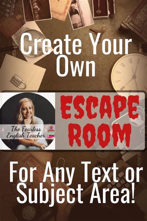 Create Your Own Classroom Escape Room Activity For Any Text Or Subject