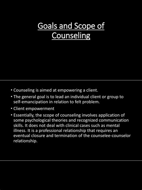 Goals And Scope Of Counseling Pdf