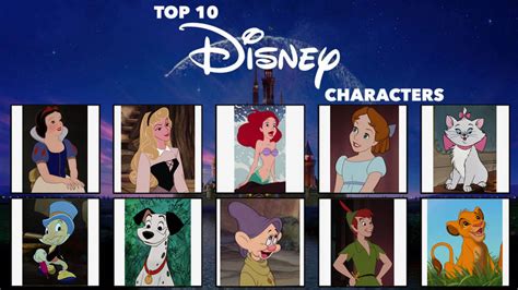 Top 10 Disney Characters By Tesscarvelli On Deviantart