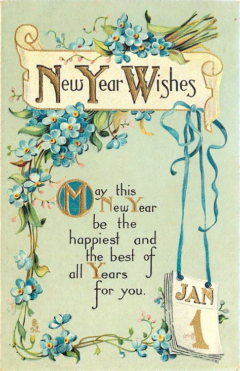 A Happy New Year New Year Wishes Quotes Vintage Happy New Year New