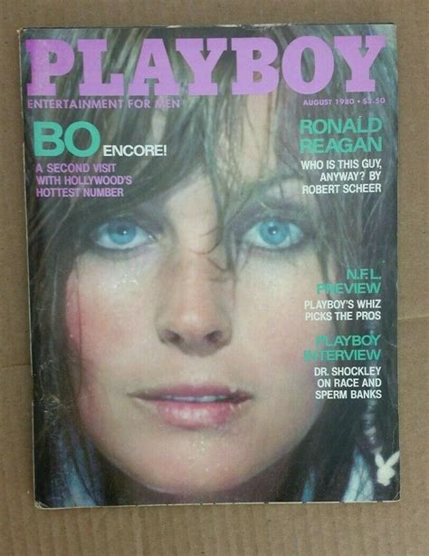 Playboy Magazine August Bo Derek Issue Ronald Reagan Article Collectible Values Mavin