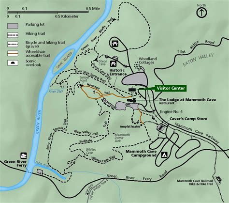 Map Of Mammoth Cave Park Junkiepark Junkie