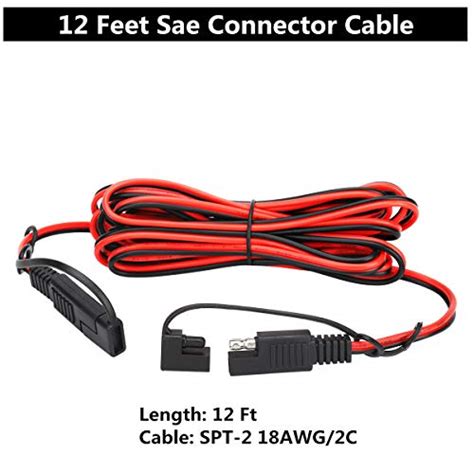 12v Sae To Sae 2 Pin Power Connector Plug12 Foot Quick Disconnect