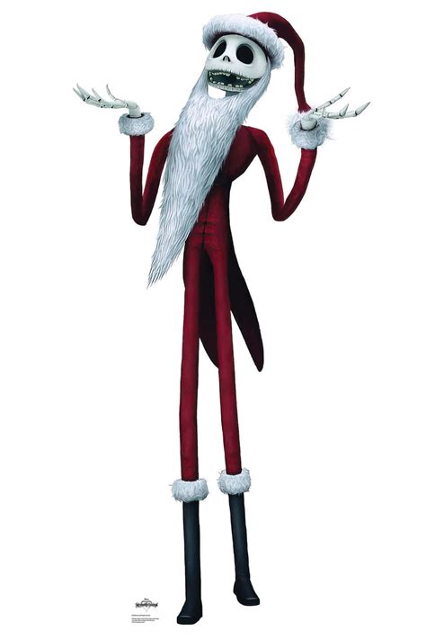 Jack Skellington Santa Suit The Nightmare Before Christmas Cardboard Cutout