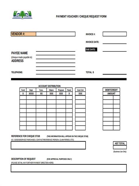 Payment Requisition Form Template Hq Printable Documents