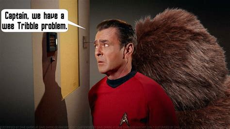 James Doohan Scotty And The Giant Tribbles By Dave Daring On Deviantart