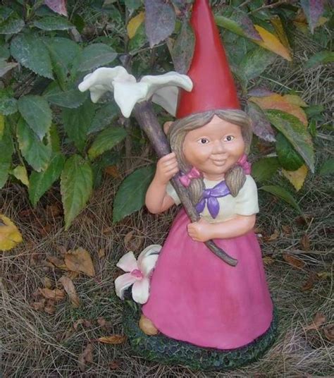 pretty female woman garden gnome girl funny garden gnomes diy gnomes gnome garden gnome