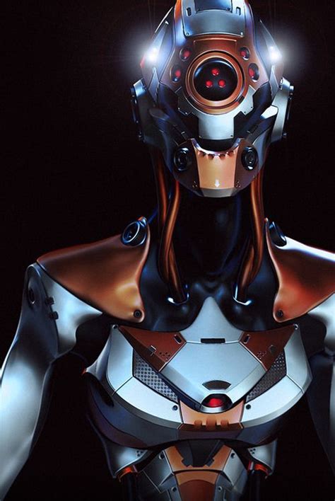 Cyclops Wip Cyberpunk Robot Girl Cyborg Futuristic Android Sci
