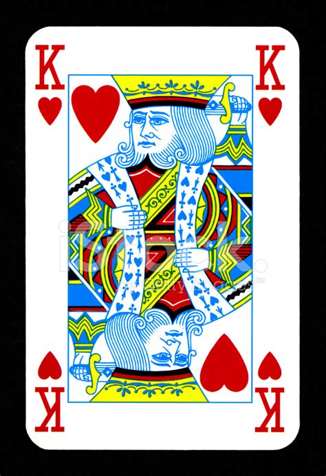 Playing Card King Of Hearts Stock Photo Royalty Free Freeimages