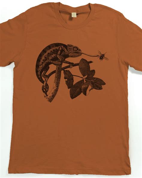 Chameleon Unisex Shirt Lizard Tshirt Lizard Graphic Tee Etsy