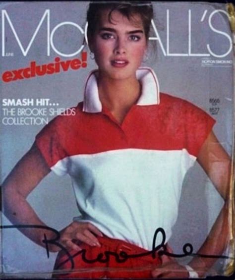 Brooke Shields Covers Mccalls Patterns In Store Catalogue June 1983