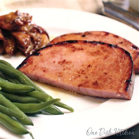 Easy Ham Steak Recipe Single Serving One Dish Kitchen