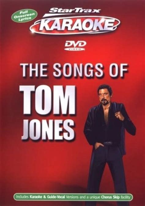 Songs Of Tom Jones Karaoke Startracks Dvd Dvds