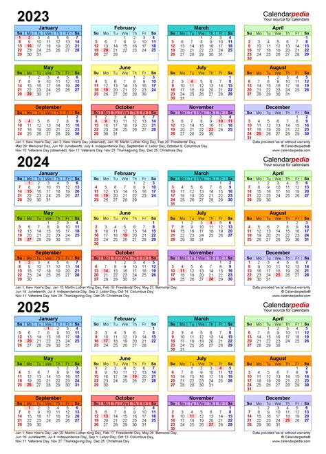 Calendario 2023 A 2025 Imagesee